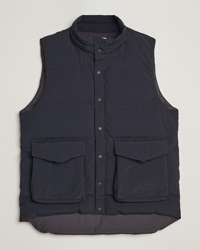 Men | Gilets | Snow Peak | Recycled Down Vest Black