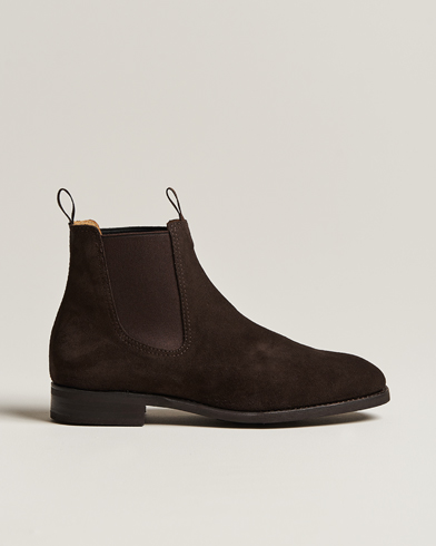 Men | Shoes | Myrqvist | Granhult Chelsea Boot Dark Brown Suede