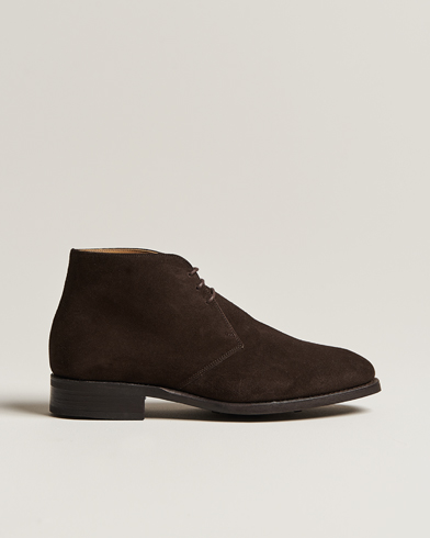 Men | Shoes | Myrqvist | Gyllsjö Chukka Boot Dark Brown Suede
