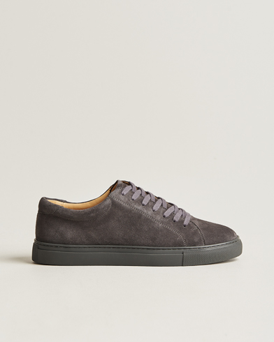 Men | Shoes | Myrqvist | Oaxen Monochrome Sneaker Dark Grey Suede