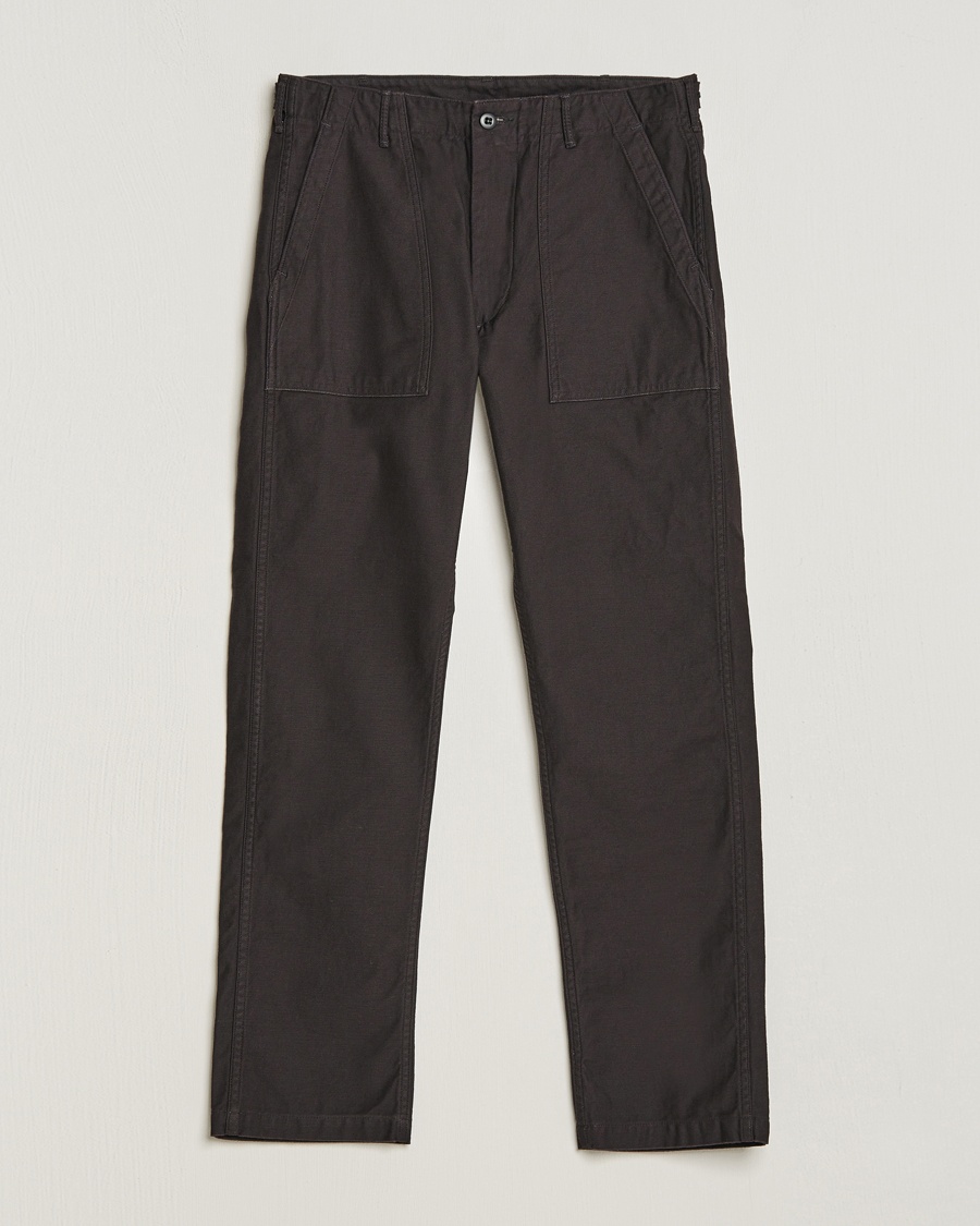 orSlow Slim Fit Original Sateen Fatigue Pants Black – Black