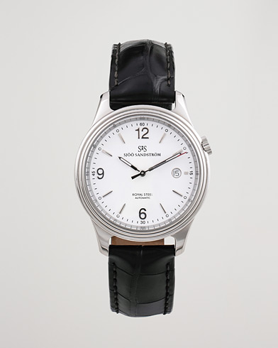 Men | Pre-Owned & Vintage Watches | Sjöö Sandström Pre-Owned | Royal Steel Classic 41mm SS-1841-1 Steel White
