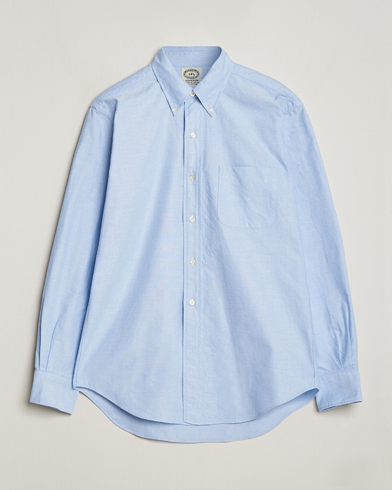 Men | Shirts | Kamakura Shirts | Vintage Ivy Oxford Button Down Shirt Light Blue