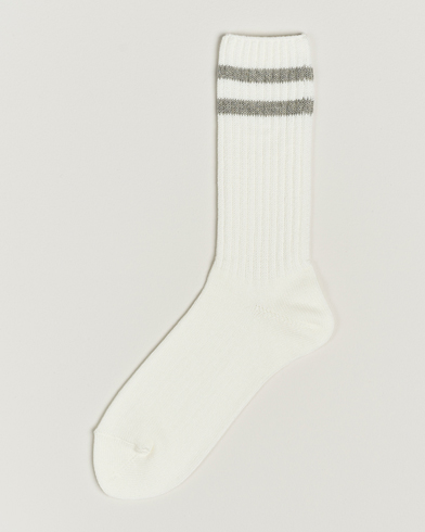 Men |  | BEAMS PLUS | Schoolboy Socks White/Grey