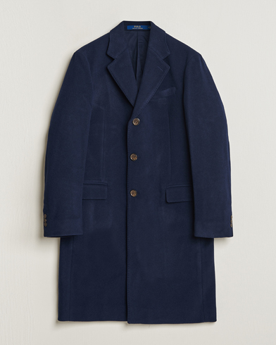 Men |  | Polo Ralph Lauren | Paddock Wool Melton Coat Navy