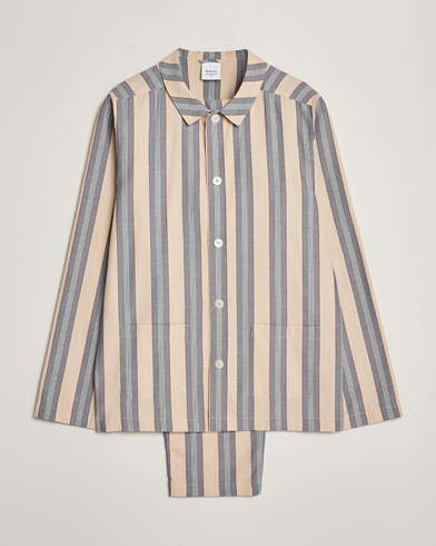 Men | Pyjamas | Nufferton | Uno Old School Pyjama Set Beige/Blue