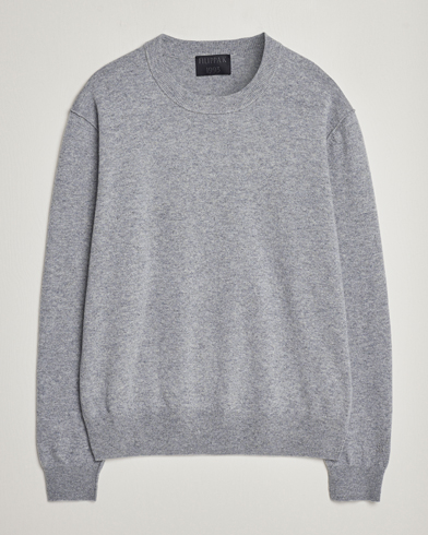 Men | Personal Classics | Filippa K | 93 Knitted Lambswool Crew Neck Sweater Grey Melange