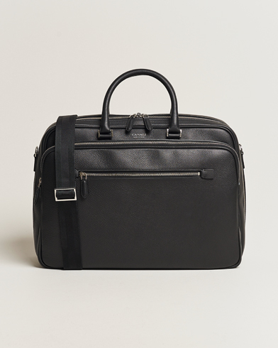 Men | Bags | Canali | Grain Leather Weekend Bag Black