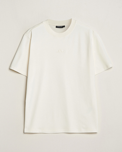 Men |  | J.Lindeberg | Adnan Logo Mock Neck T-Shirt Cloud White