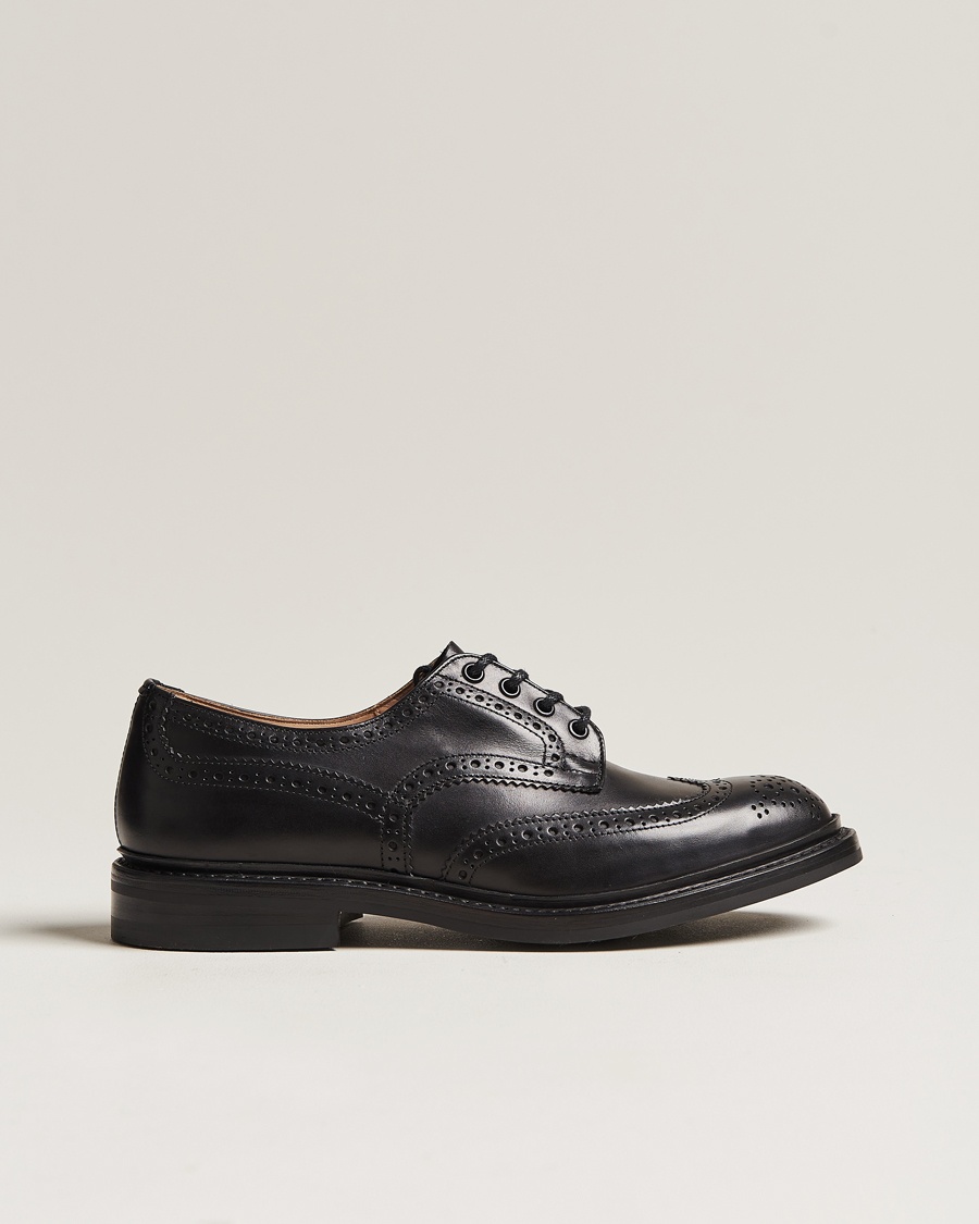 Tricker's Bourton Country Brogues Black Calf – Black