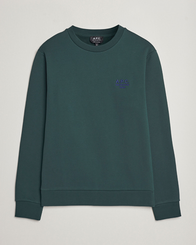 Men | Sweaters & Knitwear | A.P.C. | Rider Sweatshirt Pine Green