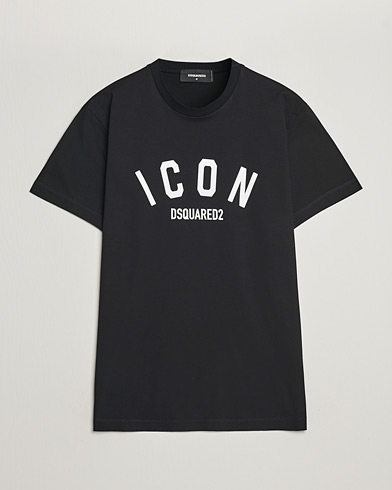 Men |  | Dsquared2 | Cool Fit Be Icon Crew Neck T-Shirt Black