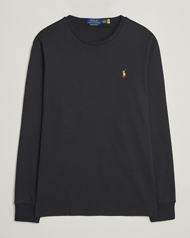 Men |  | Polo Ralph Lauren | Luxury Pima Cotton Long Sleeve T-Shirt Black