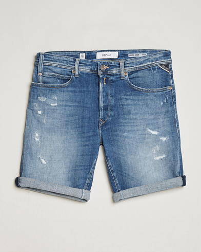 Men |  | Replay | RBJ901 10 Year Wash Denim Shorts Medium Blue