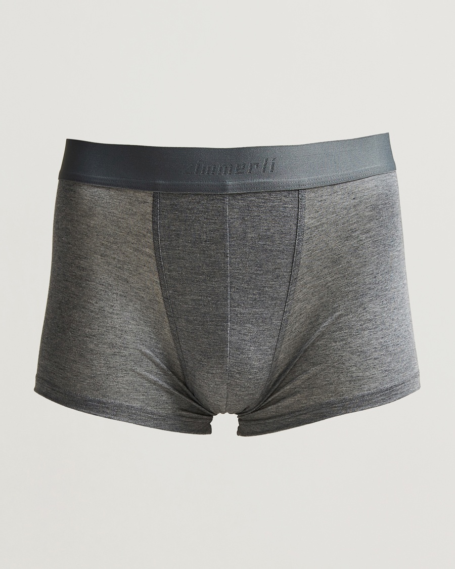 Zimmerli of Switzerland Micro Modal Boxer Briefs Grey Melange – Grey