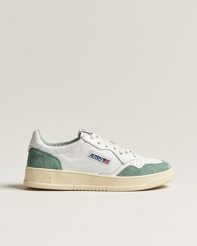 Men | Sneakers | Autry | Medalist Low Goat/Suede Sneaker White/Military