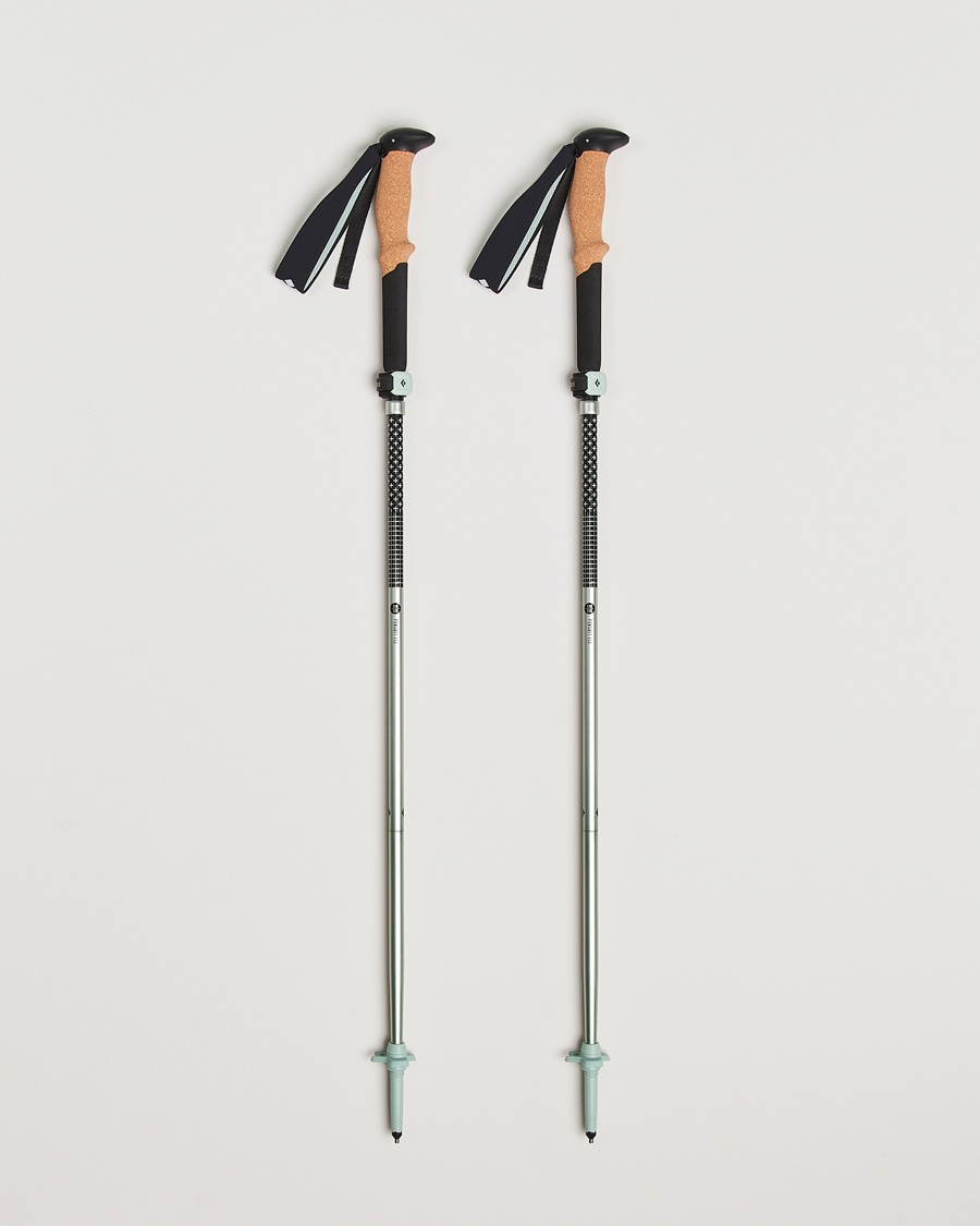 Black Diamond Distance FLZ Trekking Poles Black/Foam Green – Green
