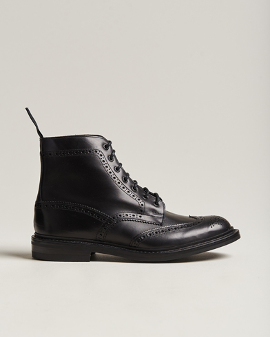 Men |  | Tricker's | Stow Dainite Country Boots Black Calf