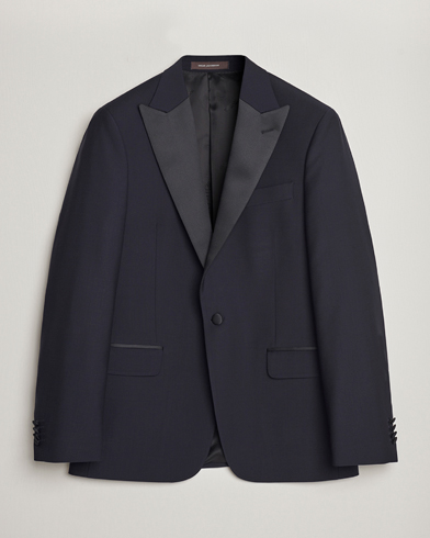 Men | Celebrate the New Year in style | Oscar Jacobson | Frampton Wool Tuxedo Blazer Navy
