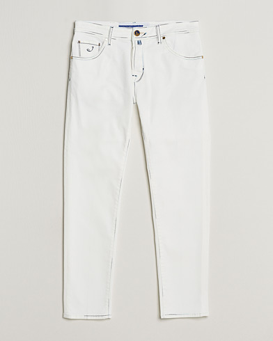 Men |  | Jacob Cohën | Scott Portofino Slim Fit Stretch Jeans White