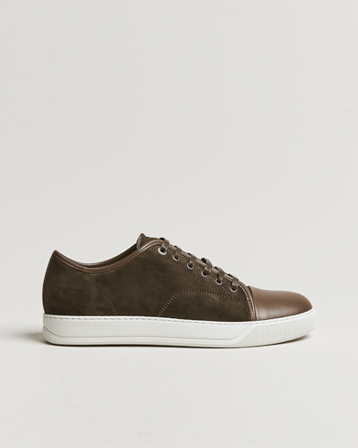 Men |  | Lanvin | Nappa Cap Toe Sneaker Khaki