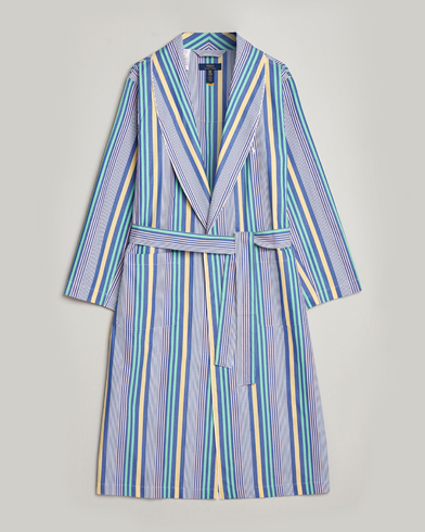 Men | Robes | Polo Ralph Lauren | Oxford Striped Robe Blue/White