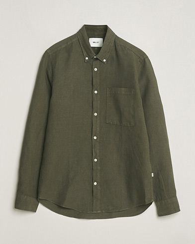Men |  | NN07 | Arne Linen Shirt Capers Green