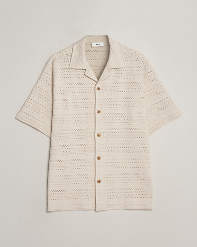 Men |  | NN07 | Julio Knitted Short Sleeve Shirt Ecru