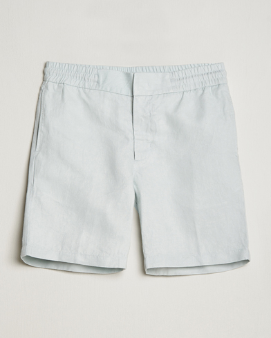  Cornell Linen Shorts White Jade