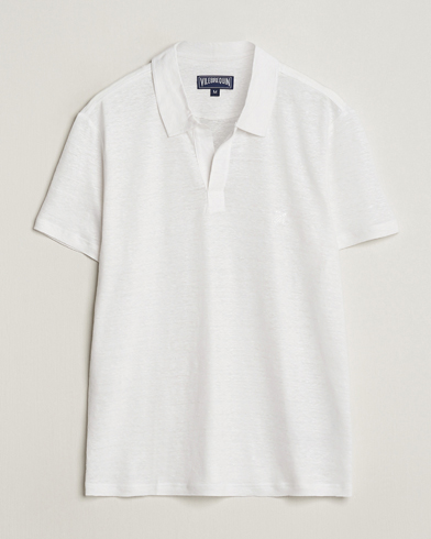 Men |  | Vilebrequin | Pyramid Linen Jersey Polo Blanc