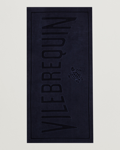 Men |  | Vilebrequin | Sand Organic Cotton Towel Bleu Marine