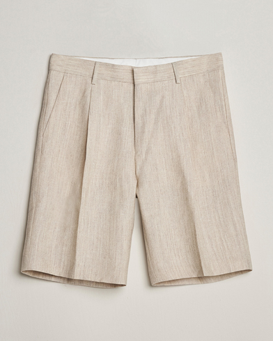 Tulley Wool/Linen Canvas Shorts Natural White