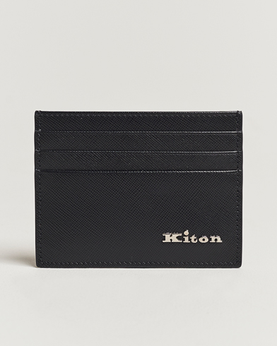 Men |  | Kiton | Saffiano Leather Cardholder Black