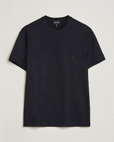 Men |  | Giorgio Armani | Embroidered Logo T-Shirt Black