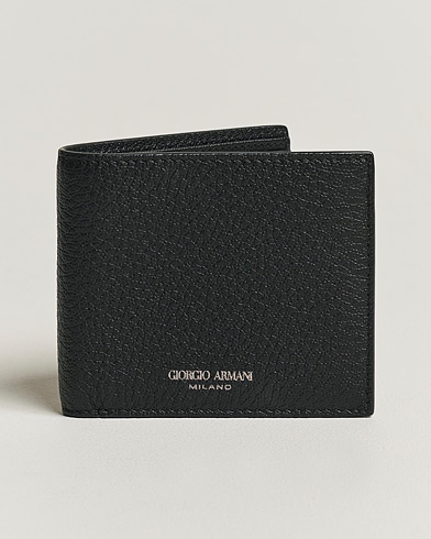 Men |  | Giorgio Armani | Grain Leather Wallet Black Calf
