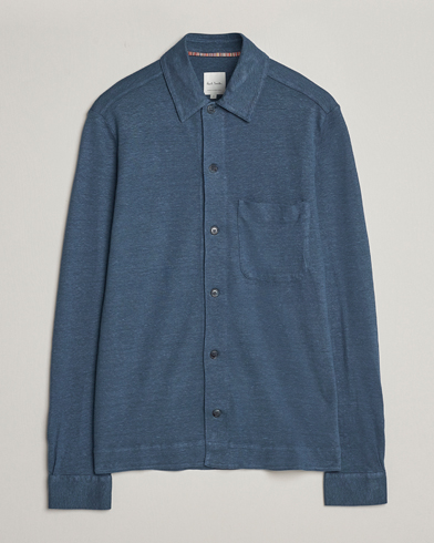 Men |  | Paul Smith | Linen Jersey Shirt Blue