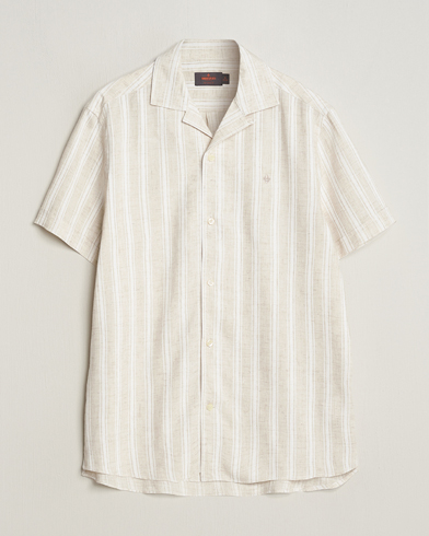 Men |  | Morris | Printed Short Sleeve Shirt Off White