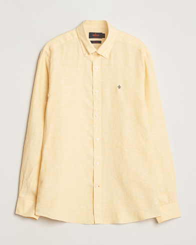  Douglas Linen Button Down Shirt Yellow