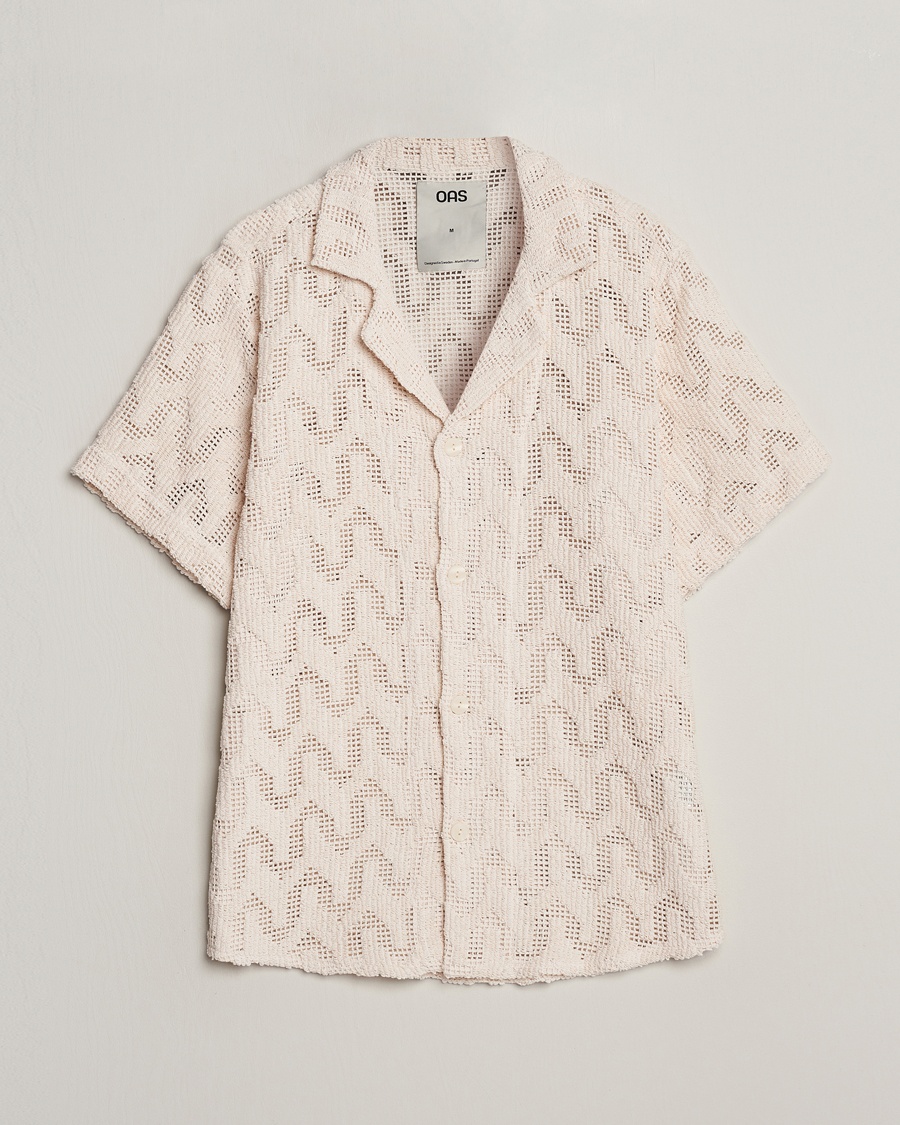 OAS Atlas Cuba Crochet Shirt Off White – Beige