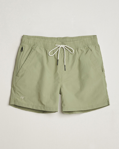 Men | Drawstring swim shorts | OAS | Plain Swimshorts Green