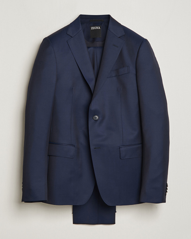 Men |  | Zegna | Tailored Wool Suit Navy