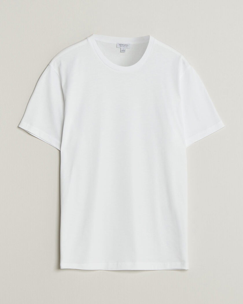 Sunspel Riviera Midweight T-Shirt White – White