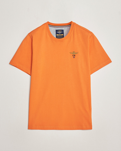 Men |  | Aeronautica Militare | TS1580 Crew Neck T-Shirt Carrot Orange