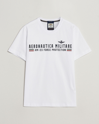 Men |  | Aeronautica Militare | Logo Crew Neck T-Shirt Off White