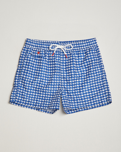 Men |  | Kiton | Printed Nylon Swim Shorts Navy