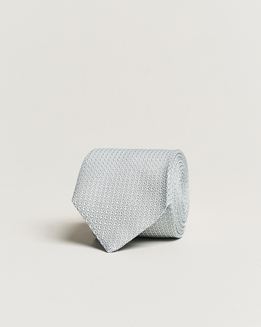 Amanda Christensen Silk Grenadine 8 cm Tie Sky Blue – Blue