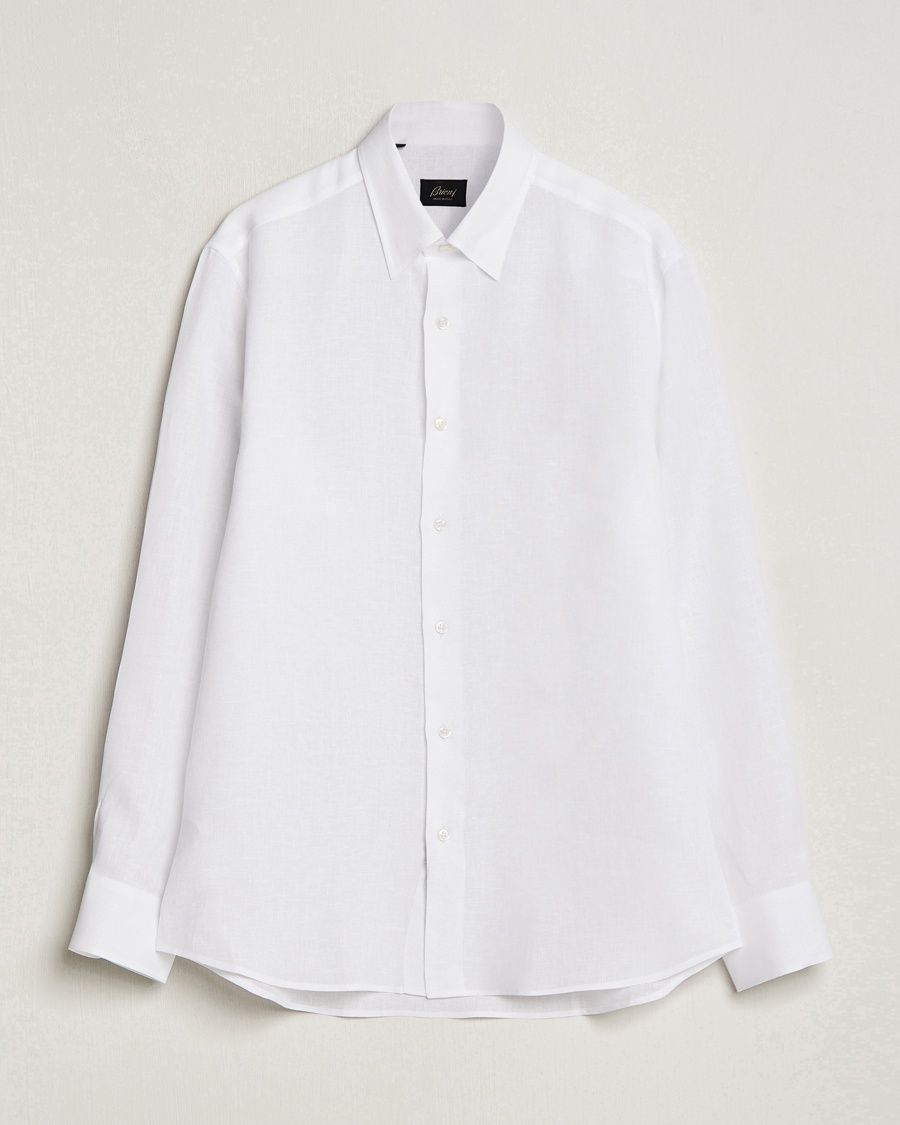 Brioni Linen Sport Shirt White – White