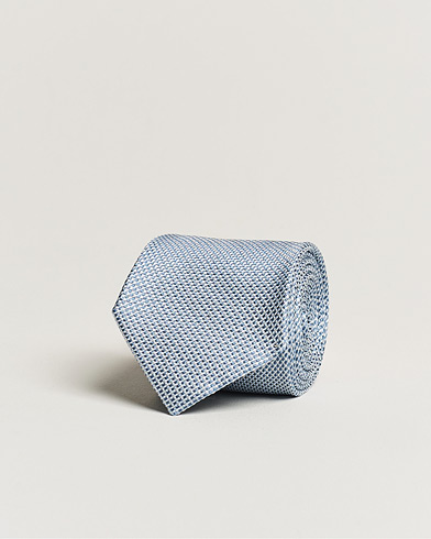 Men |  | Brioni | Structured Silk Tie Light Blue