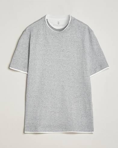Men |  | Brunello Cucinelli | Cotton/Linen T-Shirt Light Grey