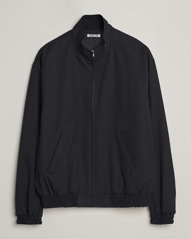 Men | Coats & Jackets | Auralee | Washed Silk Chambray Blouson Black